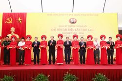 Khai trương Trung tâm Báo chí phục vụ Đại hội XVIII Hà Nội