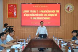 Quảng Ngãi định hướng phát triển bóng đá hạng Nhì và bóng đá chuyên nghiệp