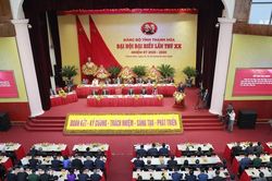 Khai mạc trọng thể Đại hội Đảng bộ tỉnh Thanh Hóa lần thứ XX: Khơi dậy khát vọng phát triển