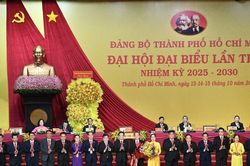 Bí thư Thành ủy TPHCM Trần Lưu Quang: 'Đại hội Đảng bộ TP thể hiện ý chí, khát vọng và quyết tâm chính trị cao nhất của toàn Đảng bộ, chính quyền và nhân dân thành phố'