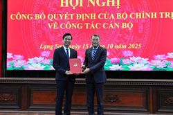 Bộ Chính trị điều động, chỉ định đồng chí Hoàng Quốc Khánh giữ chức Bí thư Tỉnh ủy Lạng Sơn