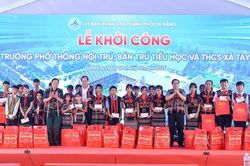 Thủ tướng Phạm Minh Chính dự khởi công trường học tại xã biên giới Tây Giang (Đà Nẵng)