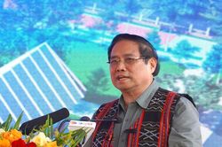 Thủ tướng Phạm Minh Chính dự lễ khởi công trường học tại xã biên giới ở Đà Nẵng