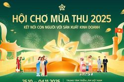 Không gian Hội chợ mùa Thu 2025 được tổ chức như một hành trình xuyên Việt