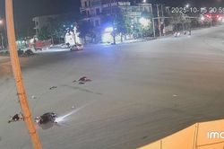 Xe máy vượt đèn đỏ gây tai nạn giao thông