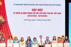 Hải Phòng gặp mặt kỷ niệm 95 năm Ngày thành lập Hội Liên hiệp Phụ nữ Việt Nam