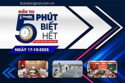 Điểm tin '5 phút biết hết' sáng 17-10: Rà soát, đảm bảo tiến độ giải ngân vốn đầu tư khoa học, công nghệ, đổi mới sáng tạo