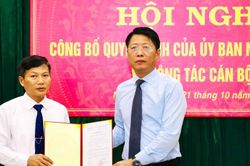 Phó trưởng Ban Tổ chức Tỉnh ủy Ninh Bình làm Phó Giám đốc Sở Nội vụ
