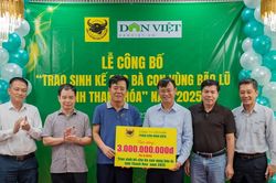 Bình Điền phát động chương trình hỗ trợ 1.500 hộ gia đình Thanh Hóa tái thiết sau bão lũ