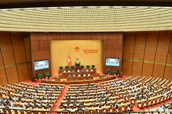 Quốc hội tiến hành thảo luận về Luật Hoạt động giám sát và tiến hành công tác nhân sự
