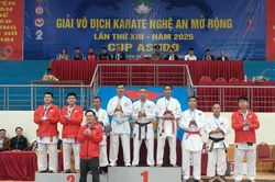 Khai mạc Giải vô địch Karate Nghệ An mở rộng lần thứ XIII năm 2025