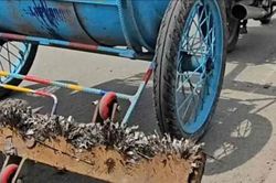 Tái diễn nạn rải đinh trên Quốc lộ 1K