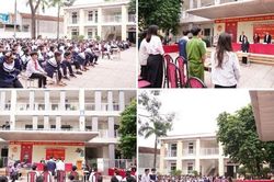Trường THCS Chúc Sơn tổ chức chương trình ngoại khóa 'Phiên tòa giả định' với chủ đề 'Gây rối trật tự công cộng'