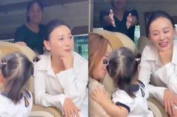Phương Oanh xuất hiện cùng con song sinh trên phim trường