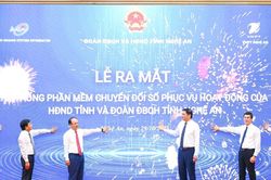 Ra mắt hệ thống phần mềm chuyển đổi số phục vụ hoạt động của HĐND tỉnh và Đoàn ĐBQH tỉnh Nghệ An