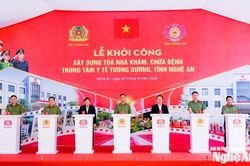 Khởi công xây dựng tòa nhà khám, chữa bệnh Trung tâm Y tế Tương Dương, tỉnh Nghệ An