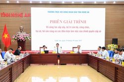 Thường trực HĐND tỉnh tổ chức phiên giải trình về công tác sắp xếp, bố trí cán bộ, tài sản công và các điều kiện làm việc của chính quyền cấp xã