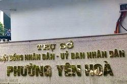 Kiểm điểm trách nhiệm cán bộ phường Yên Hòa thiếu chuẩn mực khi tiếp công dân