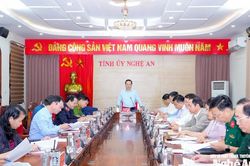 Thường trực Tỉnh ủy Nghệ An giao ban với các cơ quan khối Nội chính