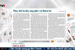 Điểm báo VTV1: Thay đổi tư duy ứng phó với thiên tai