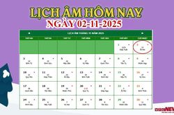 Lịch âm 2/11 - Âm lịch hôm nay 2/11 chính xác nhất - lịch vạn niên 2/11/2025