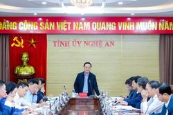 Bí thư Tỉnh ủy Nguyễn Đức Trung chủ trì phiên họp Thường trực Tỉnh ủy