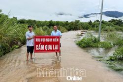 Xã Hòa Trí kích hoạt phương án '4 tại chỗ' ứng phó bão Kalmaegi