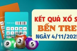 Trực tiếp kết quả xổ số Bến Tre hôm nay 4/11/2025 - XSBTR 4/11