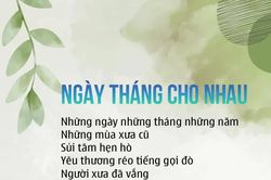 Ngày tháng cho nhau