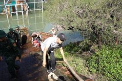 Lãnh đạo TP Huế chỉ đạo khắc phục tình trạng ngập nước tại tháp Chăm Phú Diên