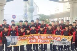 U17 Việt Nam đến Ehime, sẵn sàng cho 3 trận tập huấn