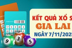 Trực tiếp kết quả xổ số Gia Lai hôm nay 7/11/2025 - XSGL 7/11