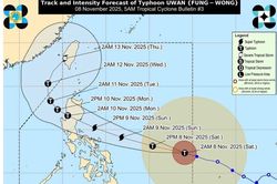 Bão Fung wong có thể đạt cực đại, dự báo 10.11 vào Biển Đông