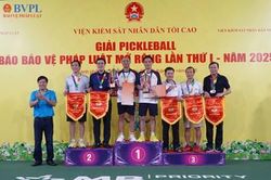 Giải Pickleball Báo Bảo vệ pháp luật mở rộng lần thứ I, năm 2025 thành công tốt đẹp