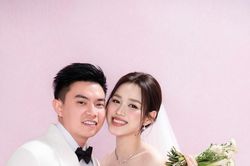 Hoa hậu Đỗ Hà công bố bộ ảnh cưới trước hôn lễ tại Hà Nội
