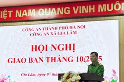 Xây dựng phong trào thi đua 'Ba nhất' lan tỏa trong toàn thể cán bộ chiến sỹ Công an xã Gia Lâm