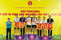 Giải Pickleball Báo Bảo vệ Pháp luật mở rộng lần thứ nhất thành công tốt đẹp