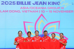 Khởi tranh Giải quần vợt nữ quốc tế Billie Jean King Cup tại Lâm Đồng