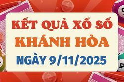 Trực tiếp kết quả xổ số Khánh Hòa hôm nay 9/11/2025 - XSKH 9/11