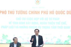 Bộ Tư pháp phải làm tốt, đi đầu trong công tác xây dựng pháp luật