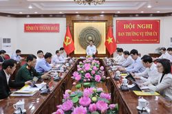Ban Thường vụ Tỉnh ủy thống nhất nhiều nội dung quan trọng do Ban Thường vụ Đảng ủy UBND tỉnh trình