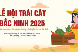 20 giờ tối nay, khai mạc Lễ hội trái cây Bắc Ninh 2025