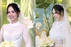 Người mẫu Hương Liên kết hôn với chồng hơn 12 tuổi tại Hà Nội