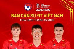 Ban cán sự mới của đội tuyển Việt Nam trước trận đấu với Lào
