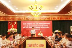 Đoàn công tác Văn phòng Chính phủ làm việc tại Bắc Ninh về cải cách thủ tục hành chính
