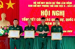 Ban Chỉ huy PTKV 3 - Bảo Lâm hoàn thành tốt nhiệm vụ quân sự, quốc phòng