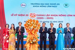 Kỷ niệm 20 năm thành lập Khoa Nông - Lâm - Ngư, Trường Đại học Nghệ An