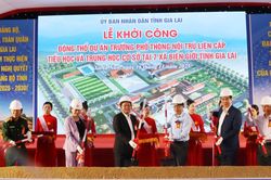 Phó Thủ tướng Hồ Quốc Dũng dự lễ khởi công 7 trường nội trú biên giới tỉnh Gia Lai