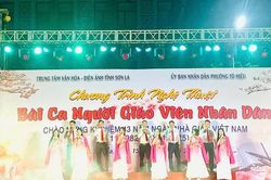 Chương trình văn nghệ tôn vinh nghề giáo ở phường Tô Hiệu