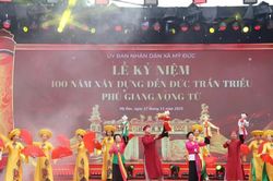 Tổ chức lễ kỷ niệm 100 năm đền Đức Trần Triều